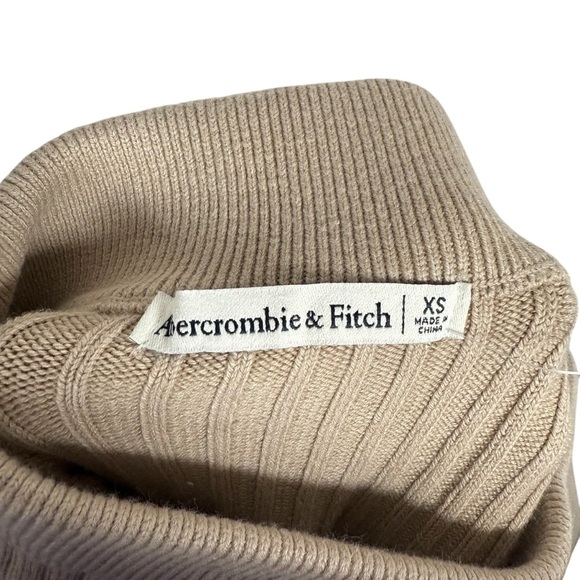 Abercrombie & Fitch Women’s Rib Knit Side Slit Midi Skirt Beige Size XS - Picture 6 of 8